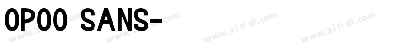 opoo sans字体转换 opoo sans字体转换
